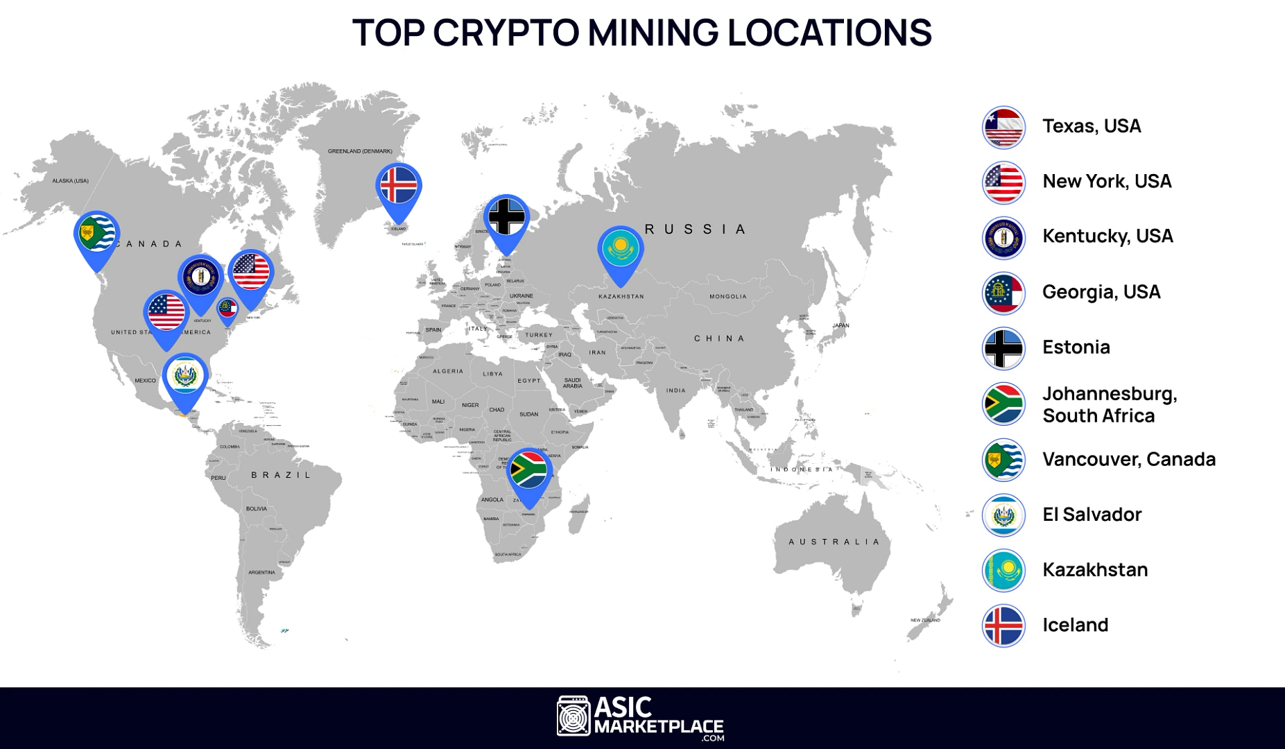 Top 10 Locations to Mine Crypto