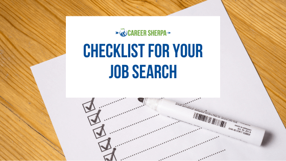 Checklist for a Job Search